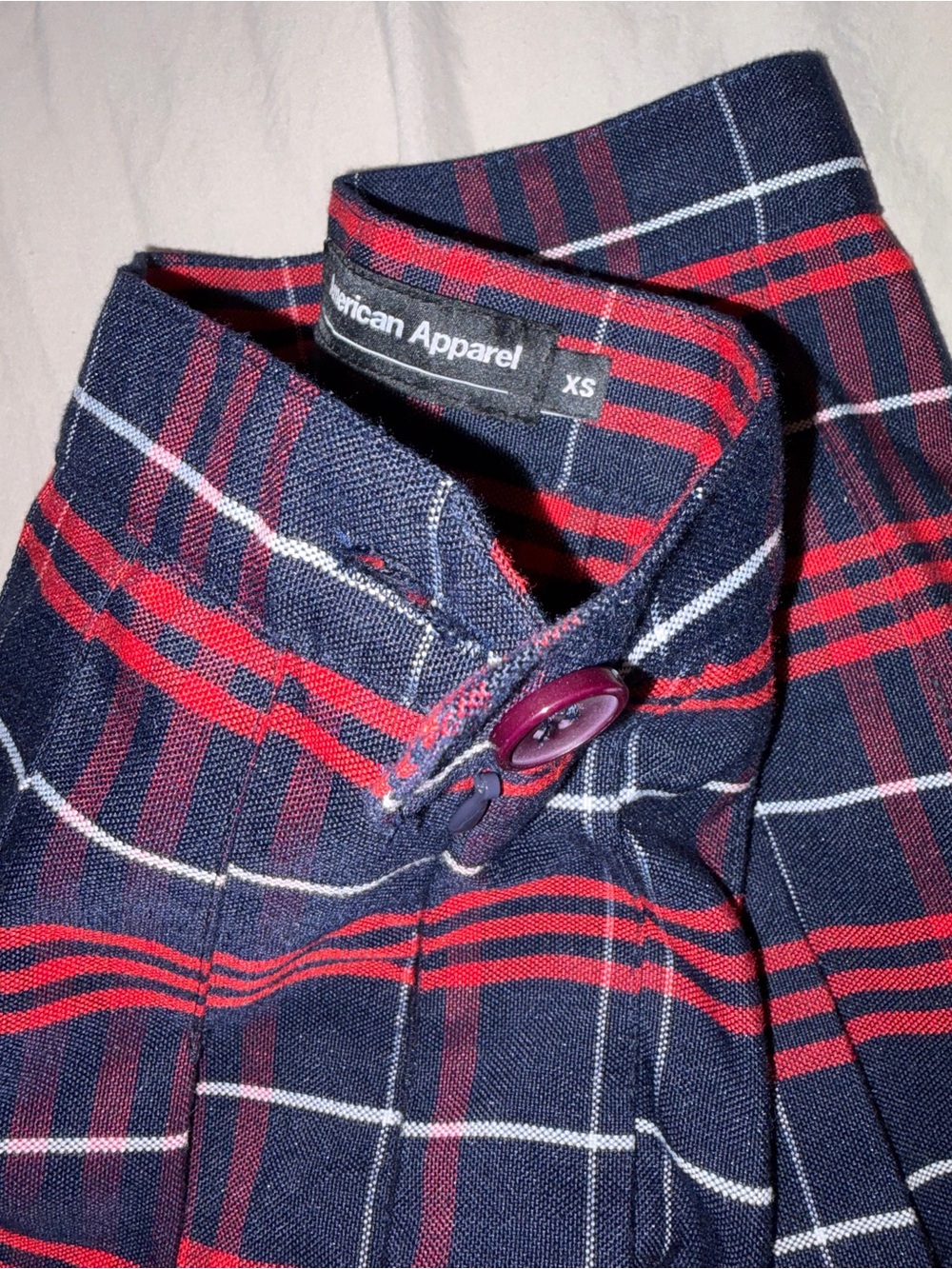 Vintage American Apparel Plaid Pleated Skirt - Picture 2 of 7